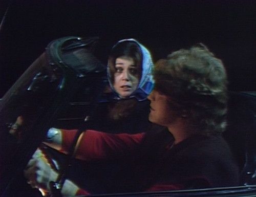 Sebastian Shaw in his car Angela in Collinsport, Maine