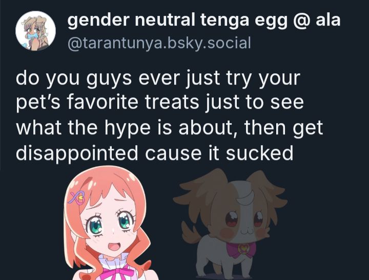 Implication that Iroha would post about eating one of Komugi's treats  