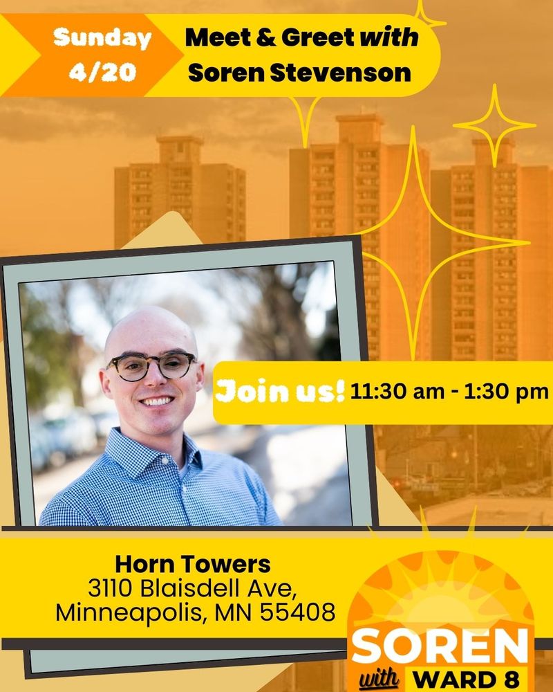 Meet and Greet at Horn Towers tomorrow at 11:30am