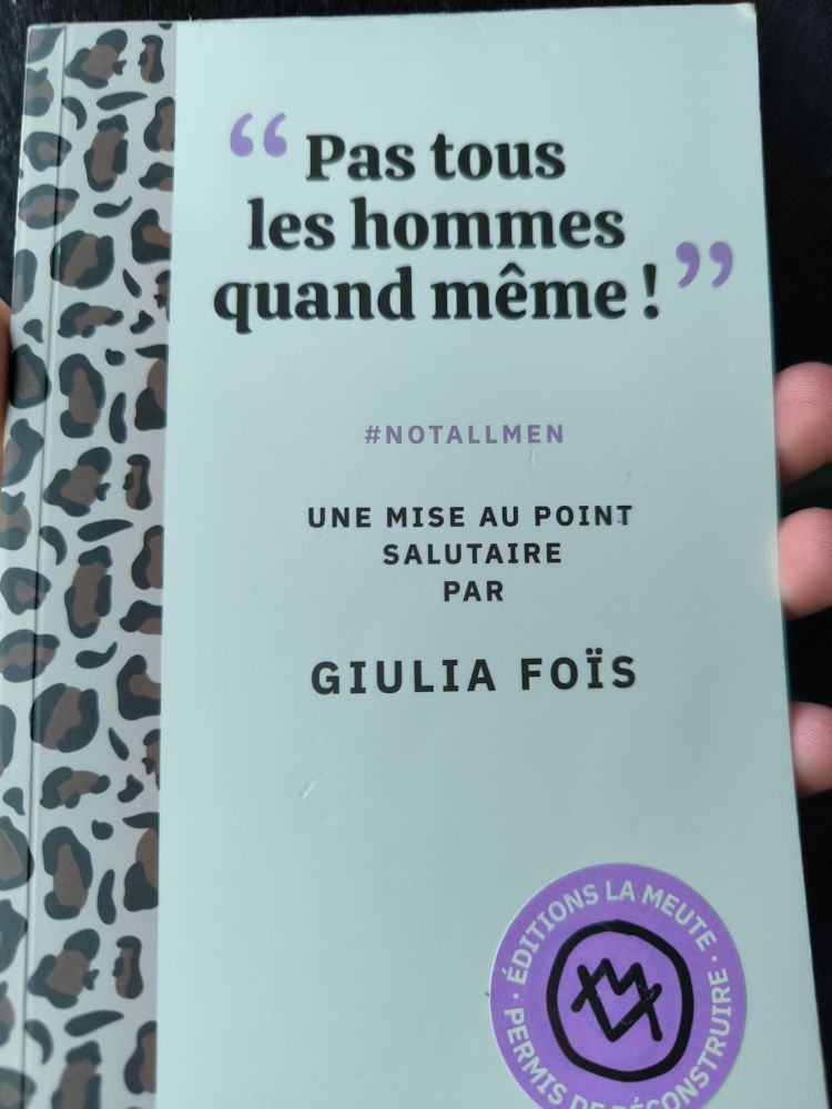 Couverture du livre de Giulia Foïs : "Pas tous les hommes quand même"