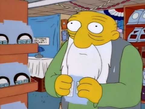 Jasper from The Simpsons “What a time to be alive."