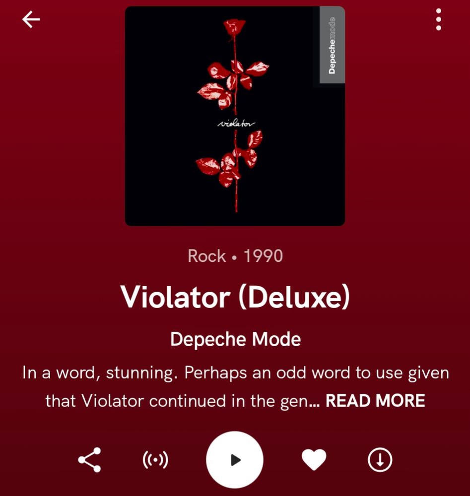 The album Violator by Depeche Mode on Qobuz 