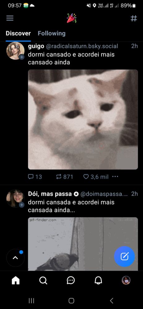 Sequência de mendigagem de like