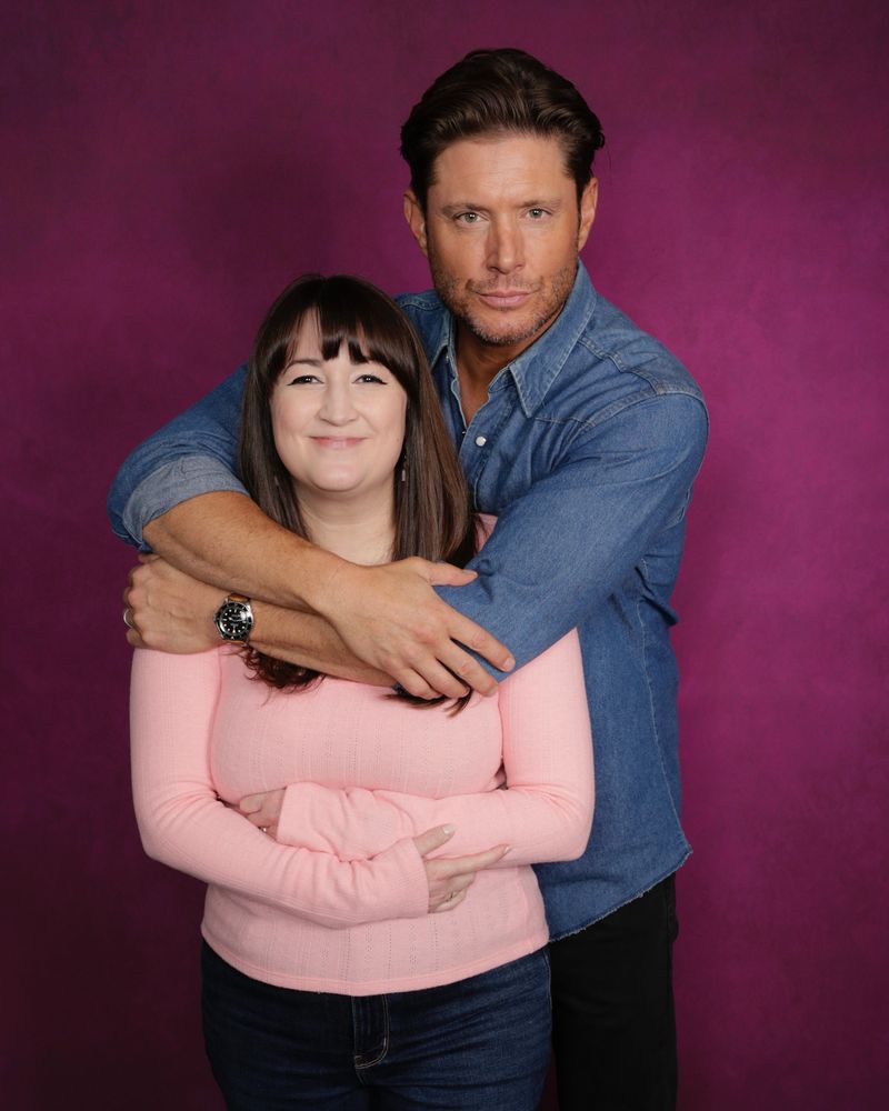 Solo photo op with Jensen, edited