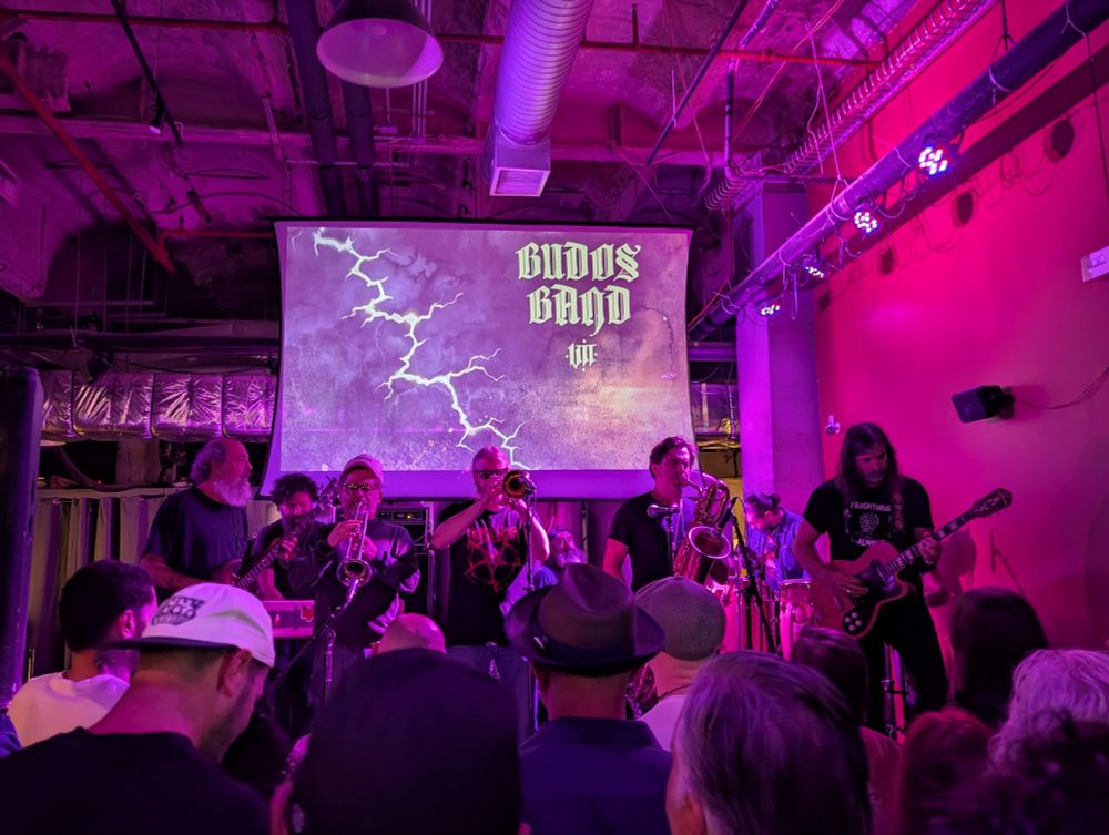 Bunch of guys with horns and guitars and what have you absolutely fucking killing it at a brewery in beautiful Yonkers NY 