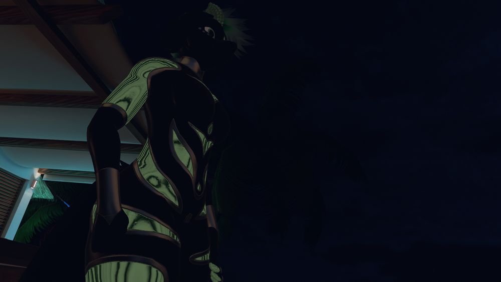 Another shot of the same character, from below, with a low side angle. No new details are really seen in this one