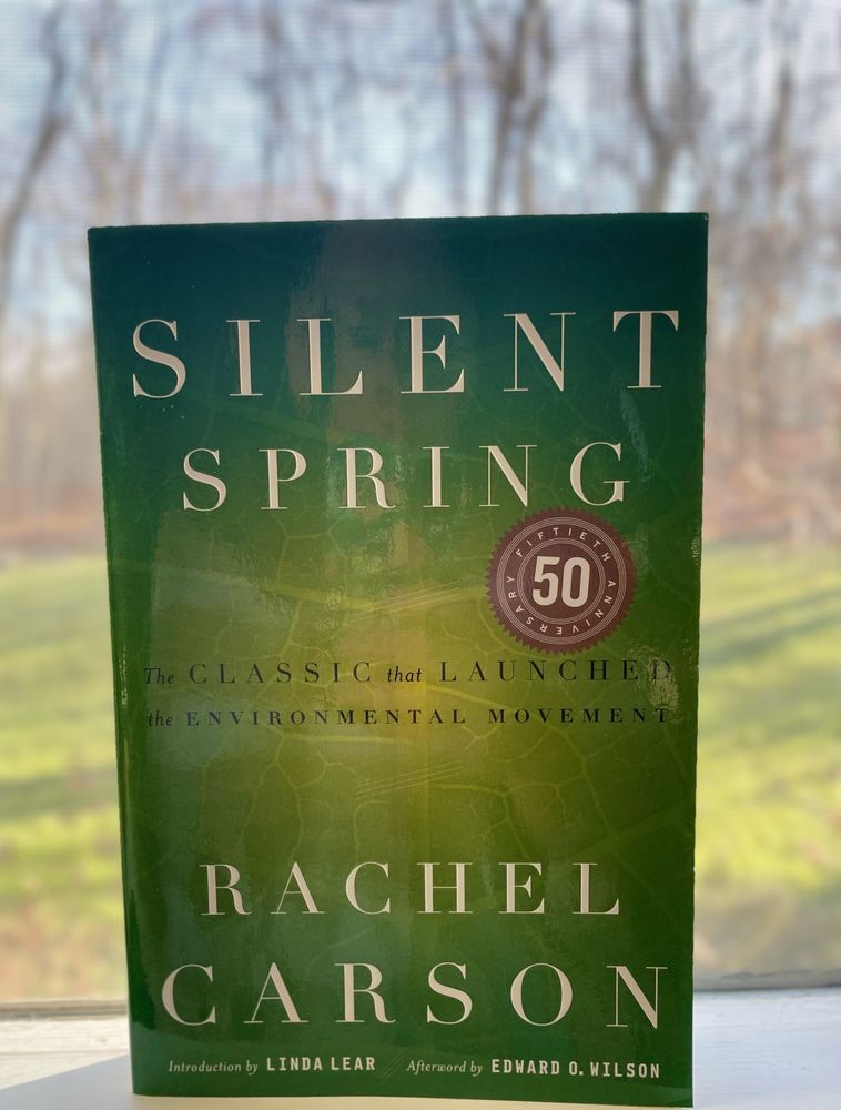 A picture of the book “silent spring” by Rachel Carson 
