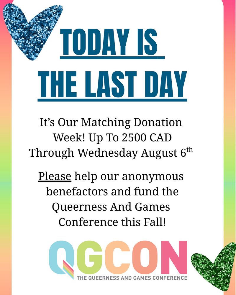 the final day of the matching donation fundraiser is Wednesday August 6th