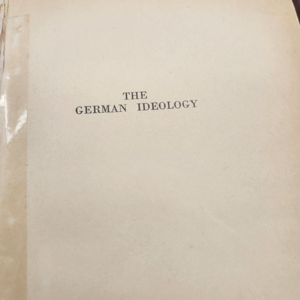 The German ideology 
