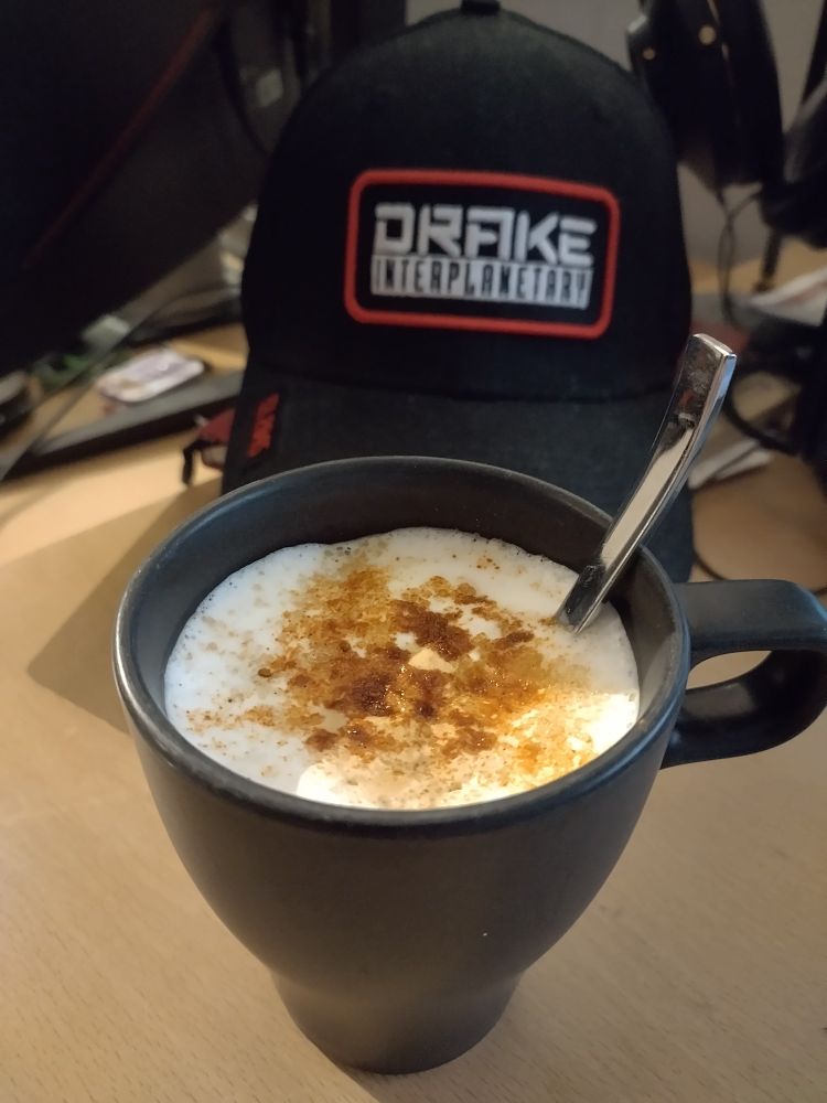 a cappuccino with brown sugar and cayenne