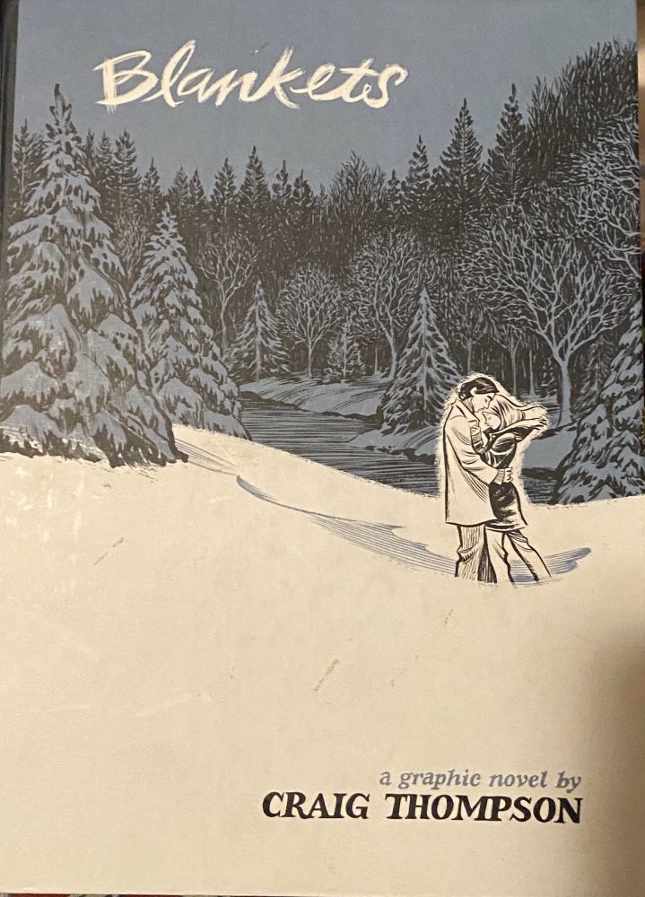 The cover of Blankets. 