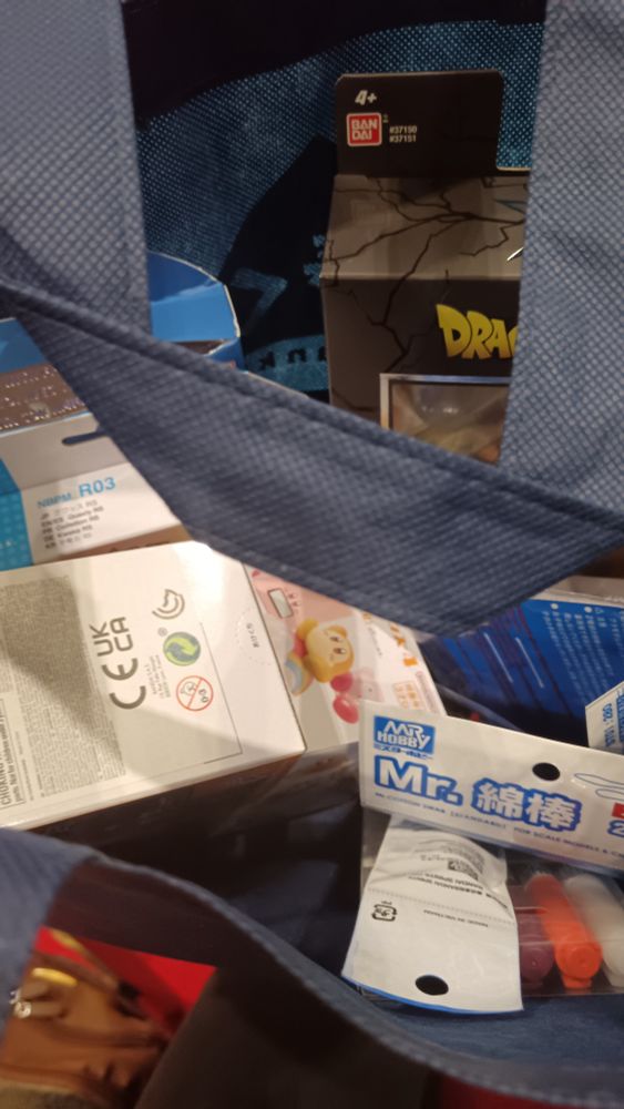 Goodie bag of freebies and collectibles I'm not convinced I should have had but am very grateful for