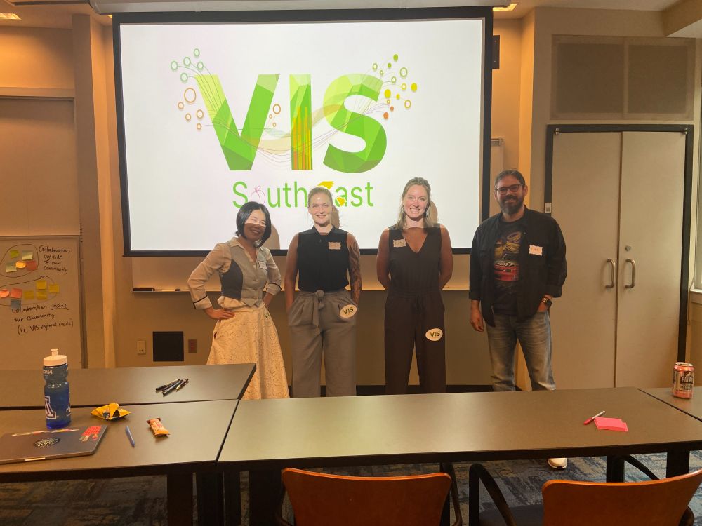 VIS-SEA organizers: Cindy Xiong Bearfield, Emily Wall, Katy Williams, Lane Harrison