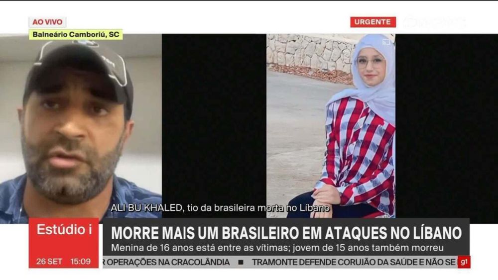 Tio diz que jovem brasileira de 16 anos morreu após ataques de Israel no Líbano