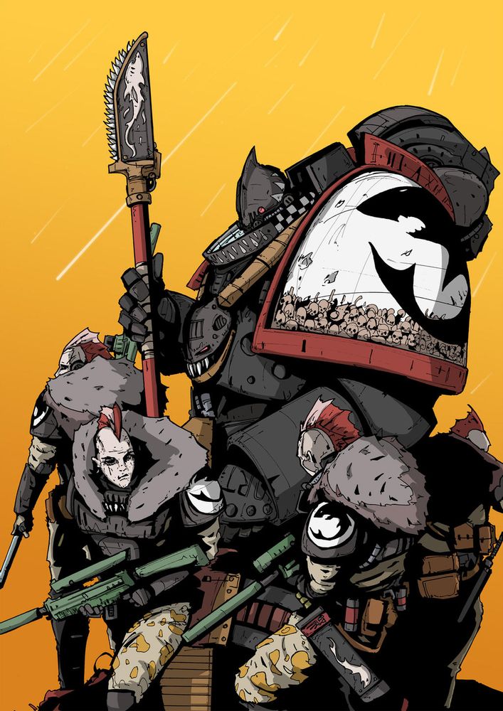 Space Shark veteran with scout squad