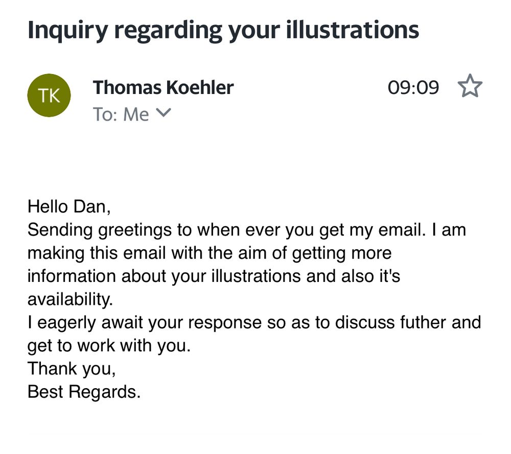 Some wierd nothing email 
