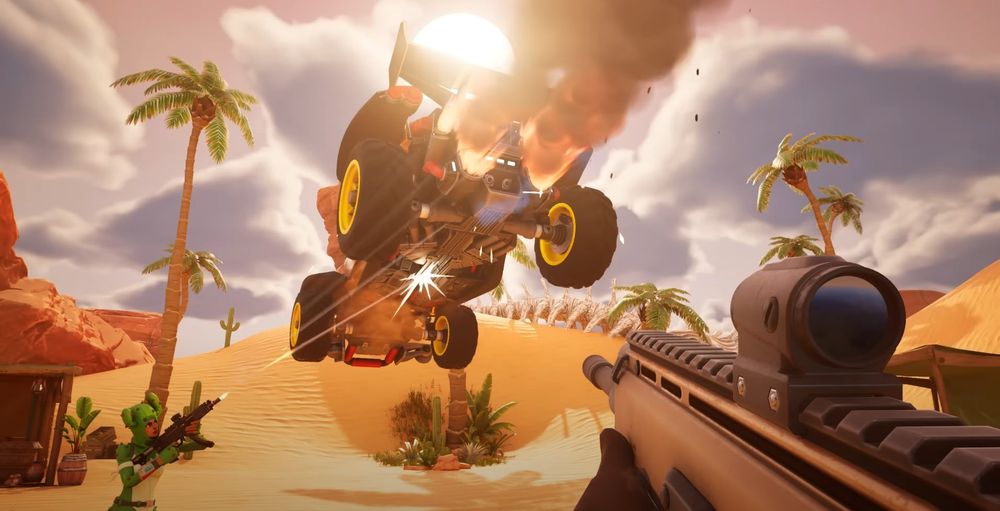 First person gameplay shown