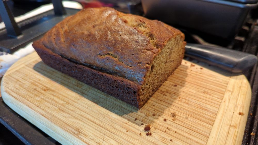 A loaf of banana bread 