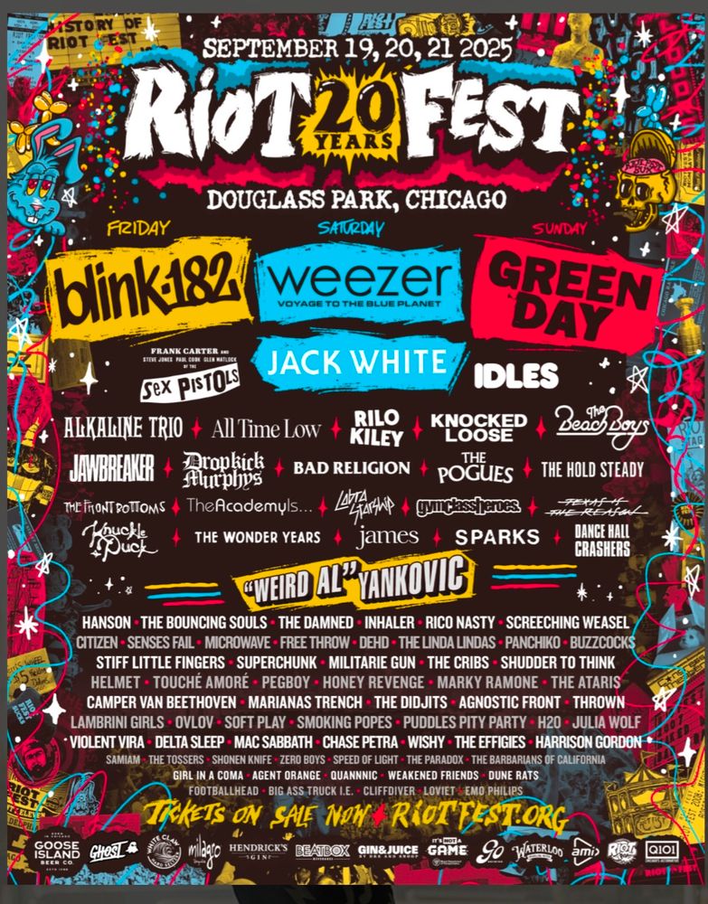 Riot Fest 2025 lineup 