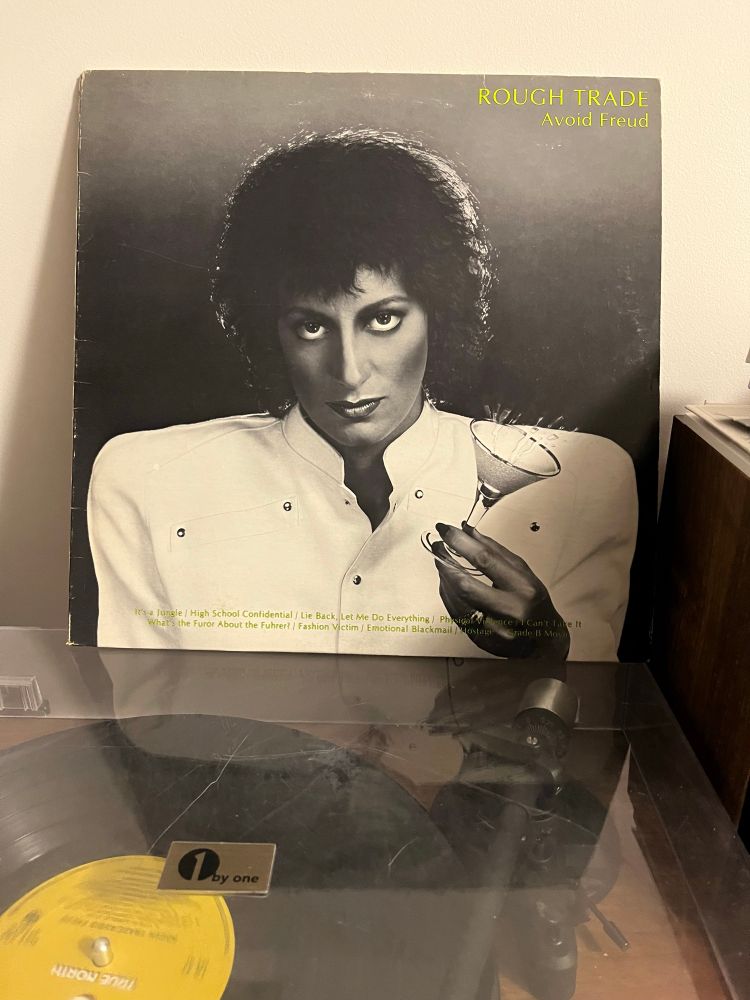 Rough Trade’s Avoid Freud on a record player 