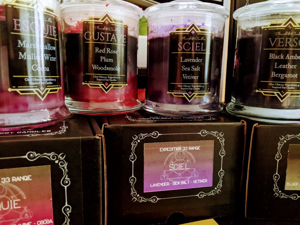 Candles inspired by Esquie, Gustave, Sciel and Verso