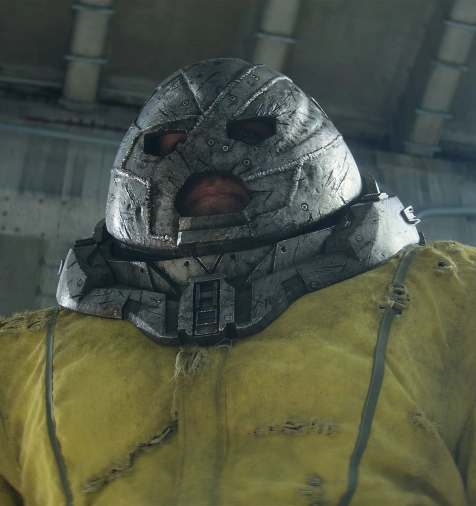 A still frame depicting the Juggernaut in the film "Deadpool 2"