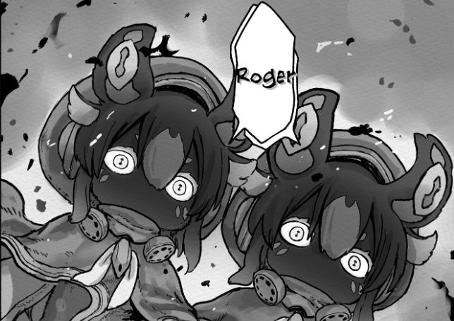 Sherumi and Menae's juusou forms, simultaneously responding with "Roger."