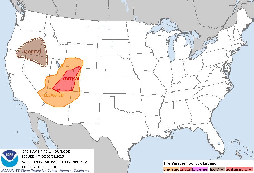 Day 1 Fire Weather Outlook Image