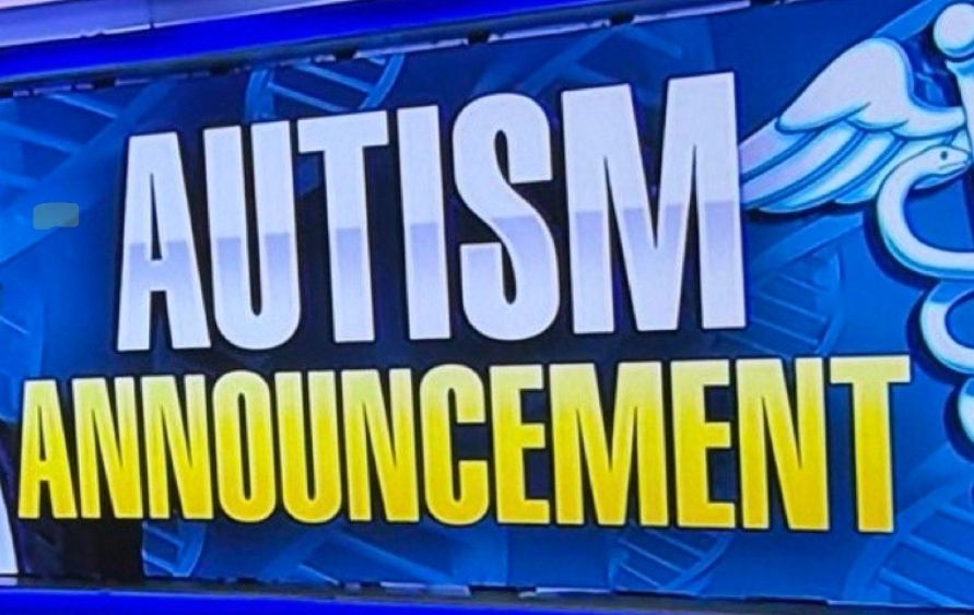 The Autism Announcement graphic.