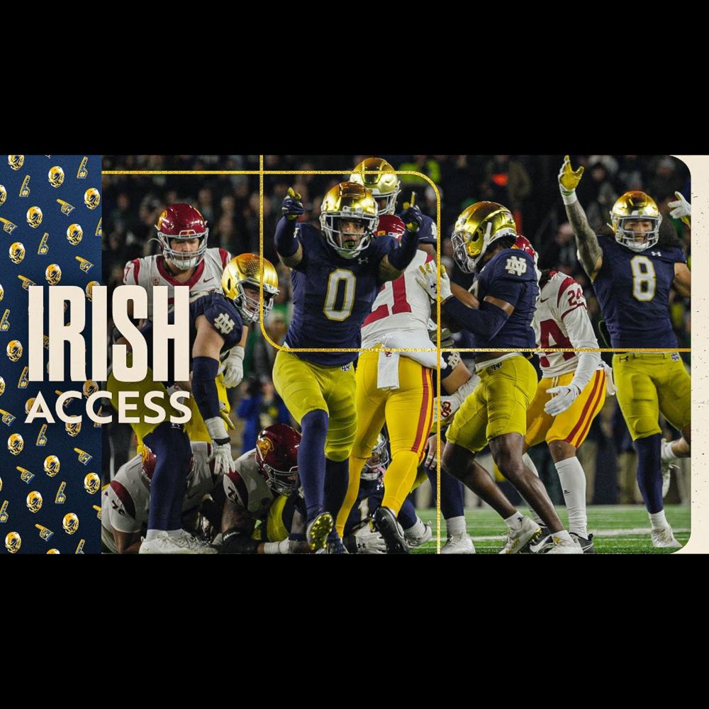 Best game by a defender EVER? | Irish Access: Game 8 vs Southern Cal | Notre Dame Football
