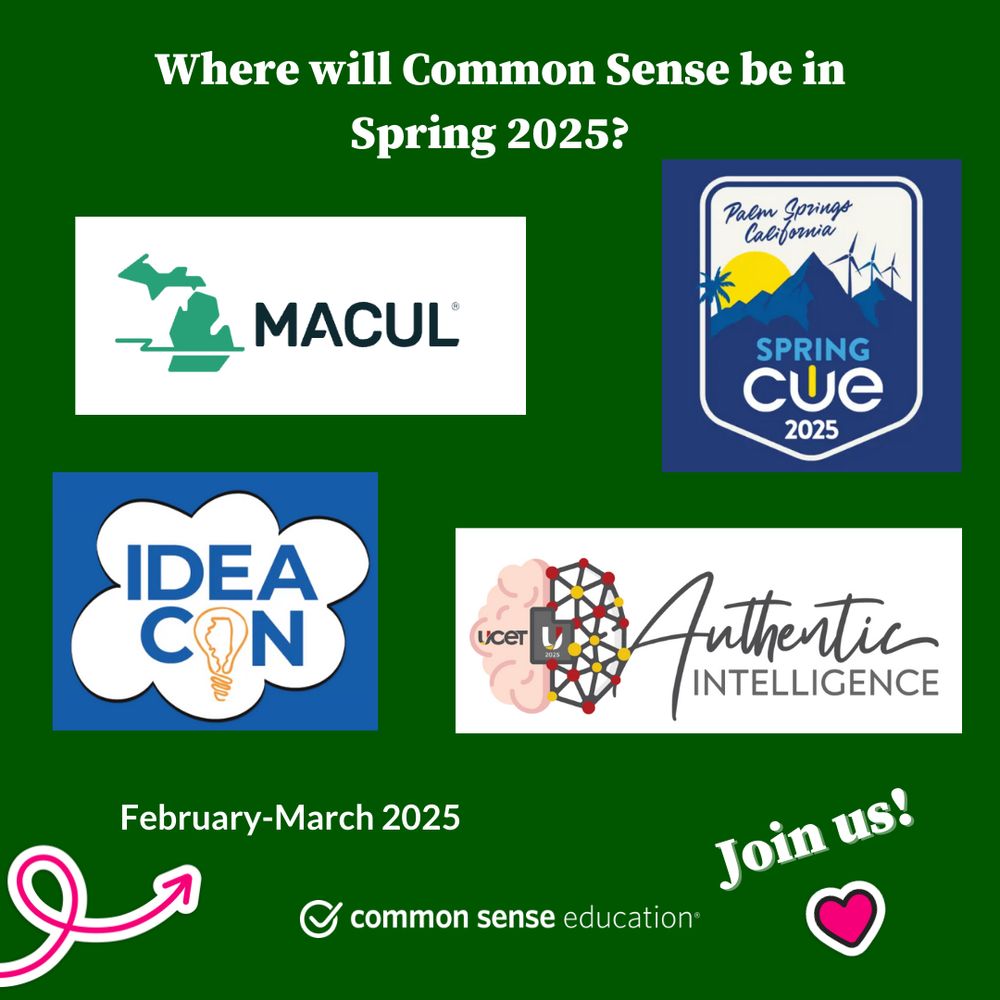 Poster naming four edtech conferences: ideacon, ucet, macul, cue