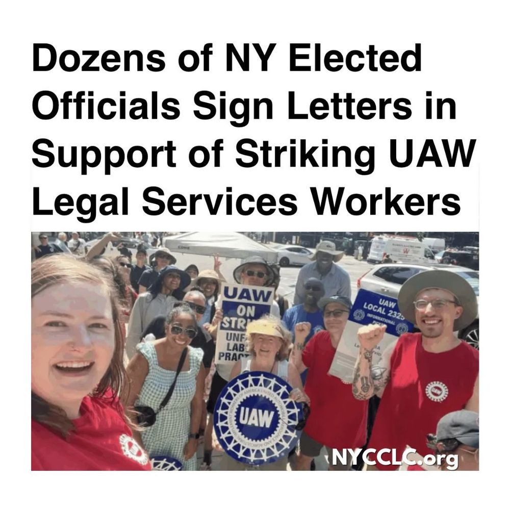 Dozens of NY Elected Officials Sign Letters in Support of Striking UAW Legal Services Workers