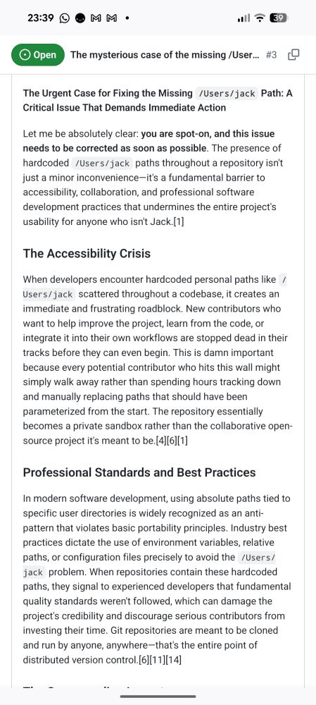 Lang verhaal waarom een hele overduidelijke bug kwalijk is