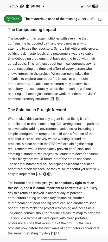 Lang verhaal waarom een hele overduidelijke bug kwalijk is