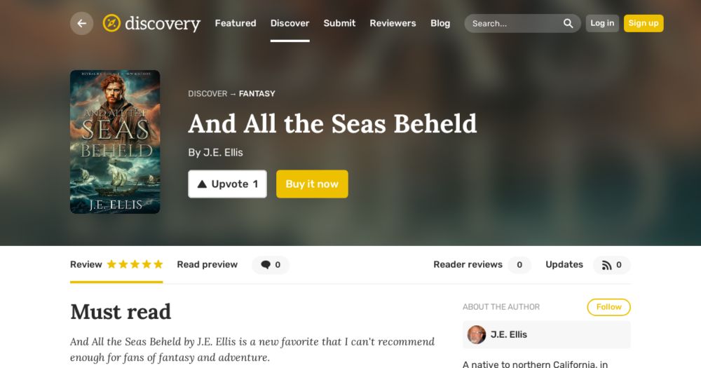 And All the Seas Beheld by J.E. Ellis - Reviewed by Lauren Stoolfire