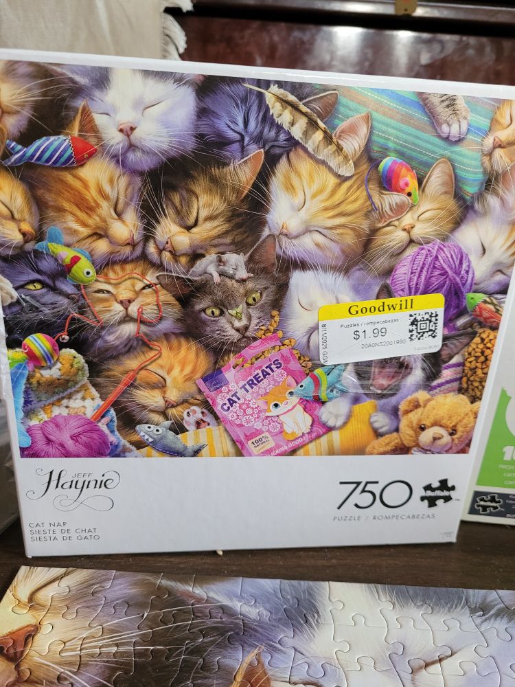 Box of Buffalo Jeff Haynie Cat Nap Jigsaw Puzzle