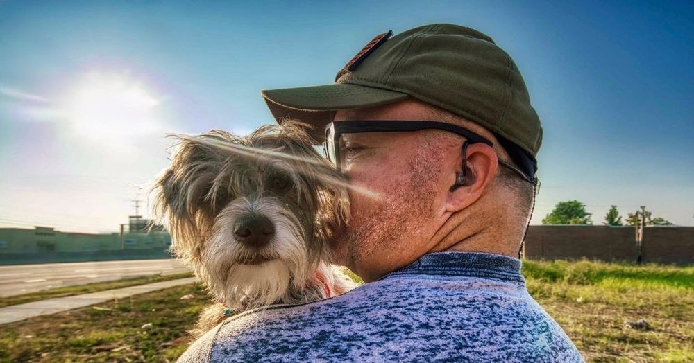 This is my dog George. He’s a rescue that was found on the side of the road. I have a hard time saying that out loud sometimes without choking up. The thought of this creature with so much personality and smarts.. out there, alone.    It kills me.   

I’m trying to prepare myself, one day he’s gonna leave me, and… I don’t know what I’m gonna do to get through that day. It’s gonna really be hard. 