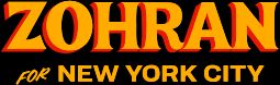 Zohran for NYC stylized typeface