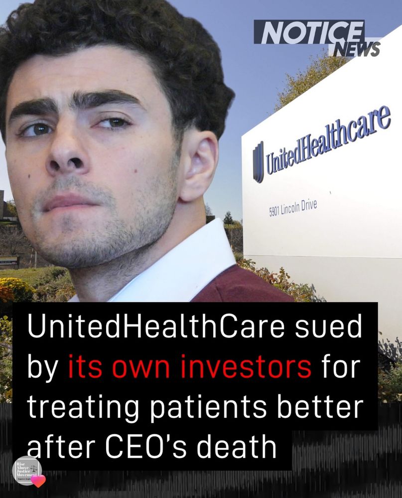 NOTICE
NEWS
UnitedHealthcare
5901 Lincoln Drive
UnitedHealthCare sued by its own investors for treating patients better after CEO's death