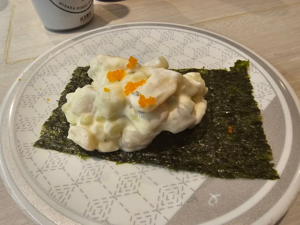 山盛り貝のタルタル和えつつみ