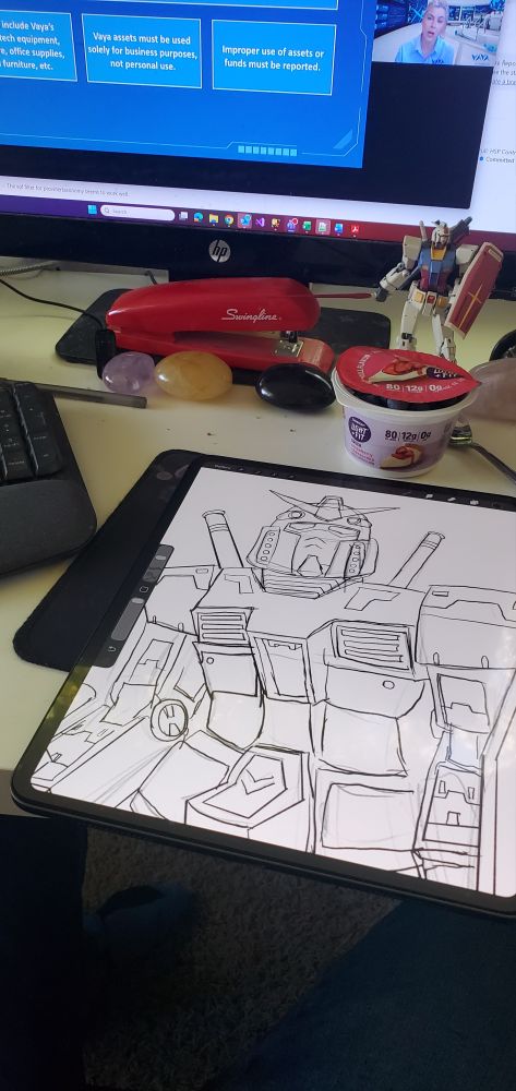 Drawing a gundam