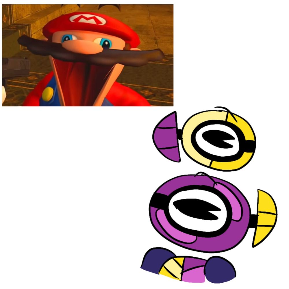 The 2nd one. idk how to do that face SMG4 Mario did lol