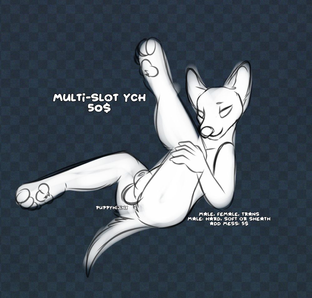 PUPPYHIJINX ART: Leg-up, Multi-slot for 50$