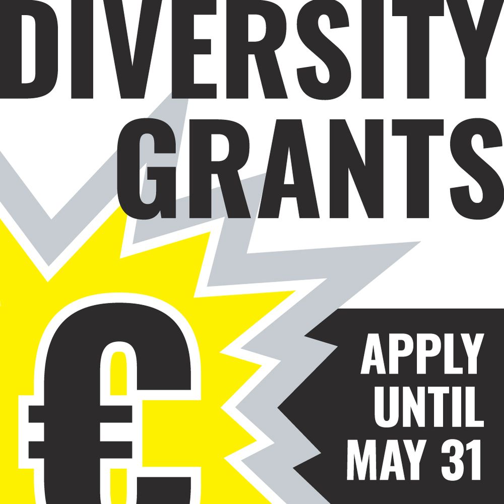 a poster announcing the dimva diversity grants, highlighting the application date of may 31st.