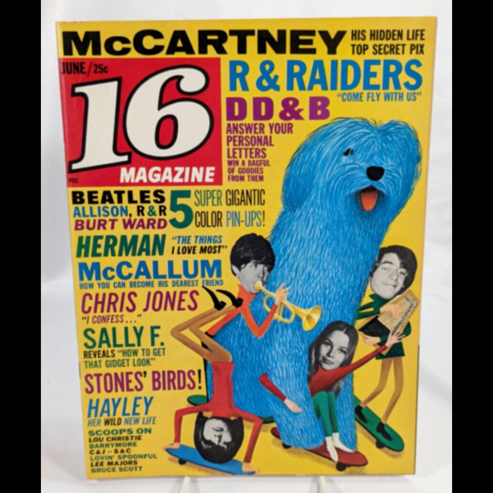 16 Magazine Vol 8 #1 (June, 1966) - Vintage - Beatles - Rolling Stones - Batman