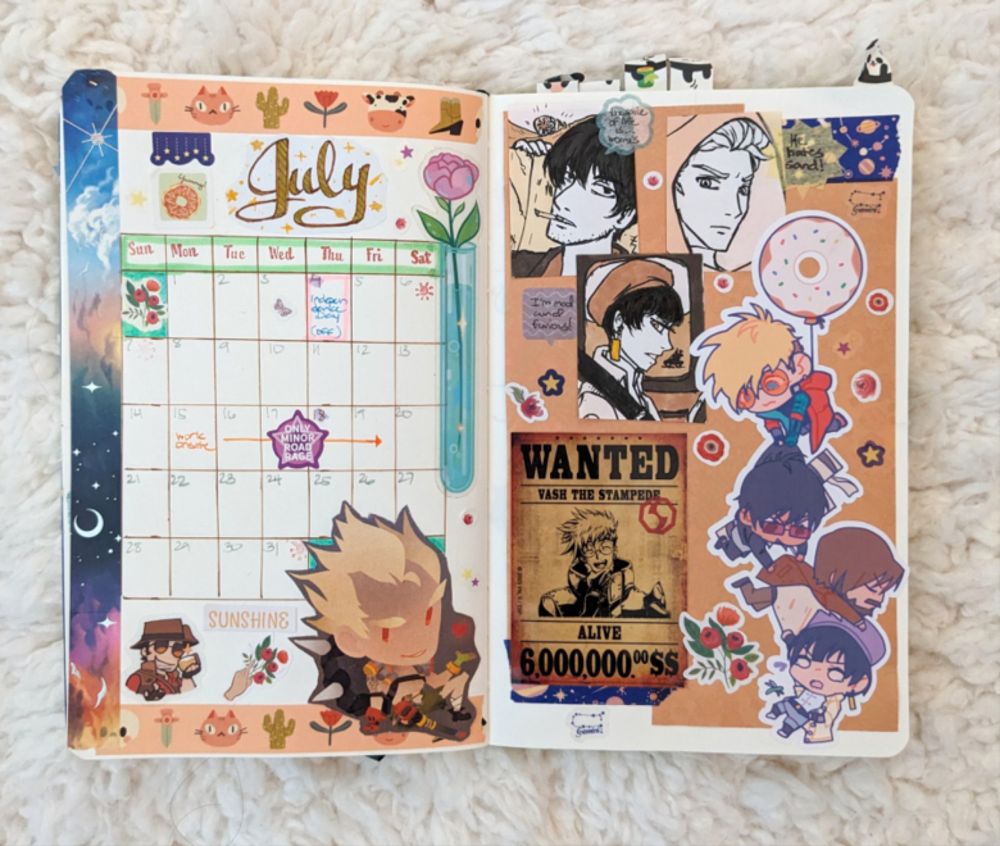 July 2024 updates - bullet journal, recipe review and Fire Emblem