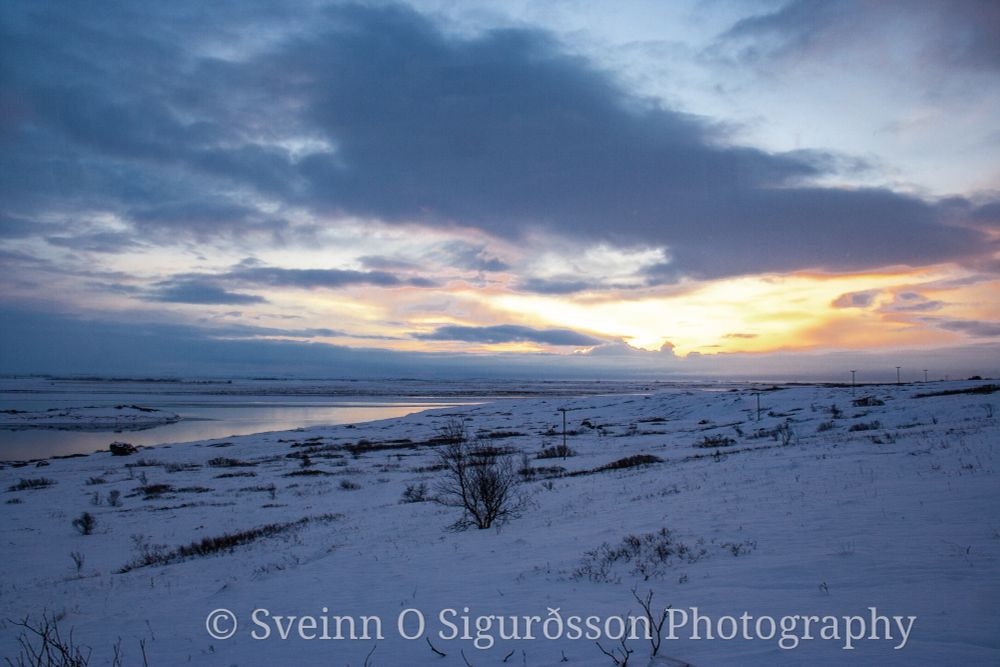 Winter sunset