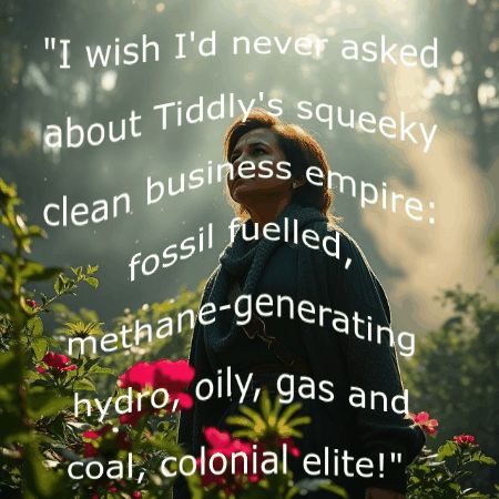 Chrystia Freeland, Deputy PM, resignation, #PoliticalSatire #DeepAIimage #TiddlyTrudeauArtworks Llewelyn Pritchard 7 Jan 2025