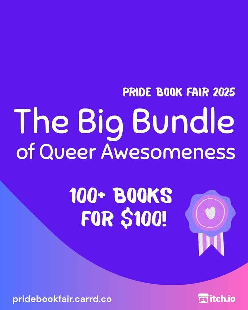 The big bundle of queer awesomeness, pride book fair 2025, 110 books for 100 dollars