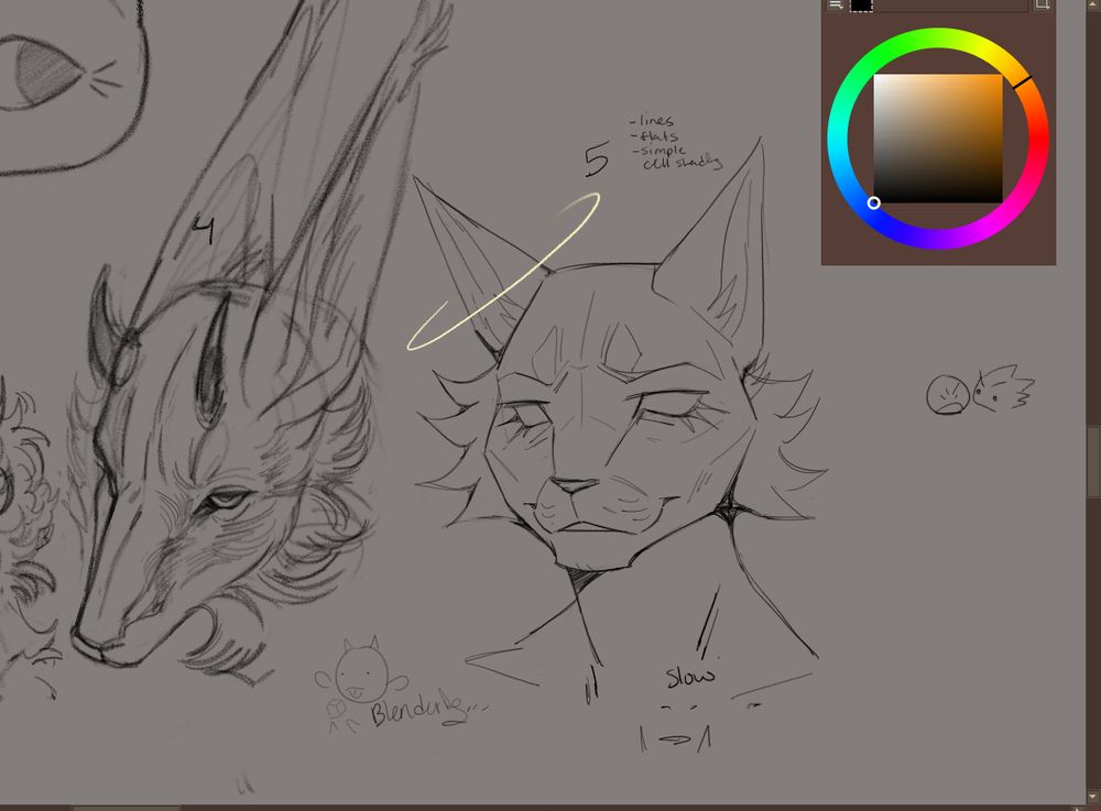 more headshots of anthro animals in different styles